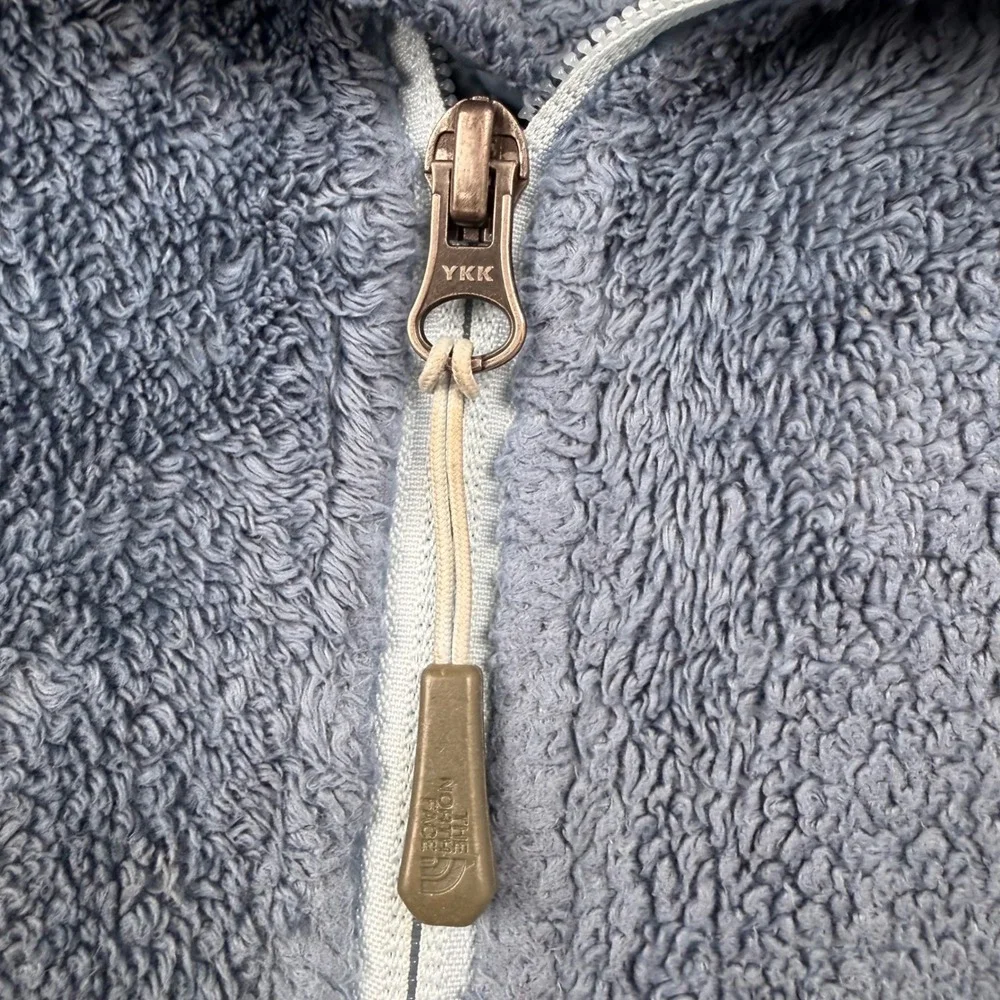 The North Face Osito Fleece Jacket Womens‎ Small Blue Full Zip High Pile Soft